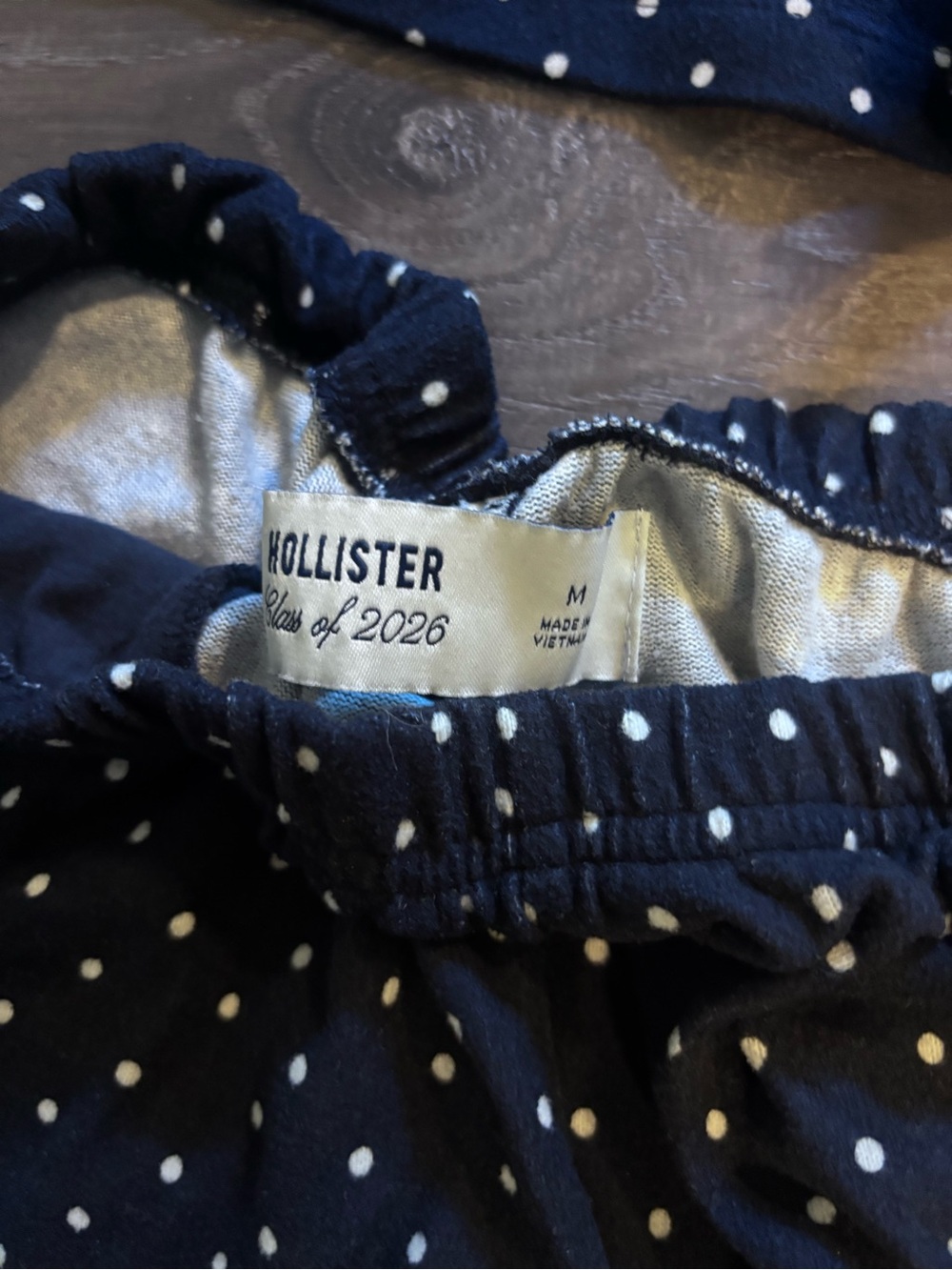 Hollister Always Cozy Class of '26 Lace Trim Pajama Set Size Large - Picture 4 of 6
